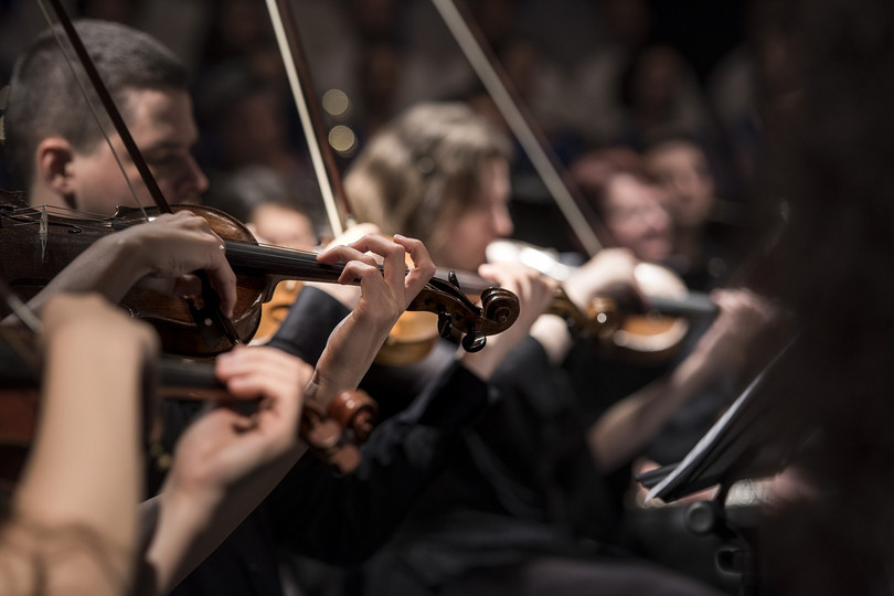 Orkester musikere violiner